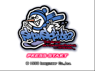 Snow Speeder title screen for Nintendo 64